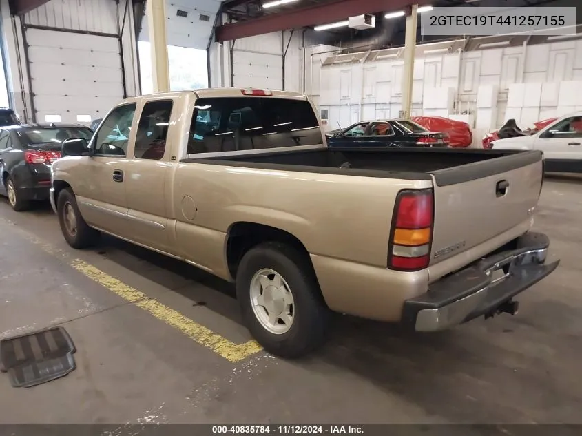 2004 GMC Sierra 1500 Sle VIN: 2GTEC19T441257155 Lot: 40835784