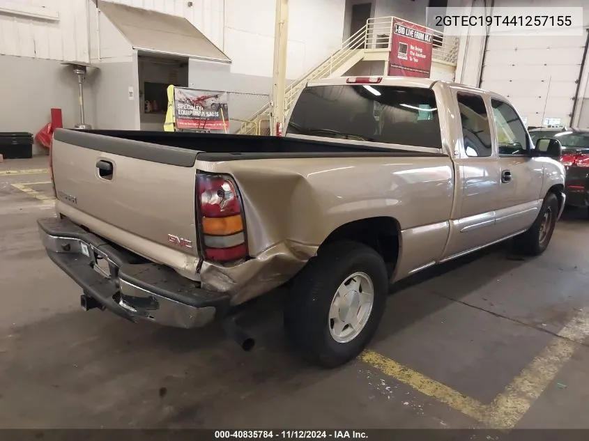 2004 GMC Sierra 1500 Sle VIN: 2GTEC19T441257155 Lot: 40835784