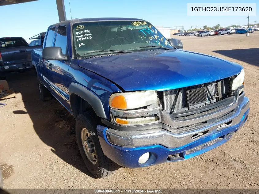 2004 GMC Sierra 2500Hd Sle VIN: 1GTHC23U54F173620 Lot: 40840311