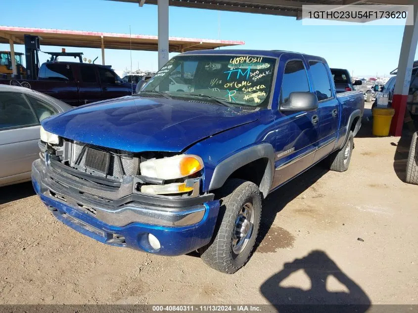 2004 GMC Sierra 2500Hd Sle VIN: 1GTHC23U54F173620 Lot: 40840311