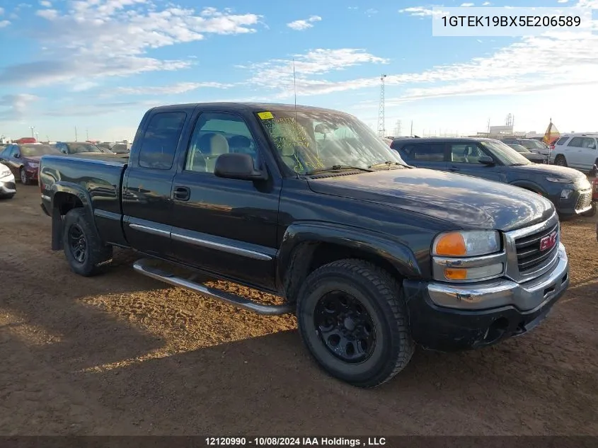 2005 GMC Sierra 1500 VIN: 1GTEK19BX5E206589 Lot: 12120990