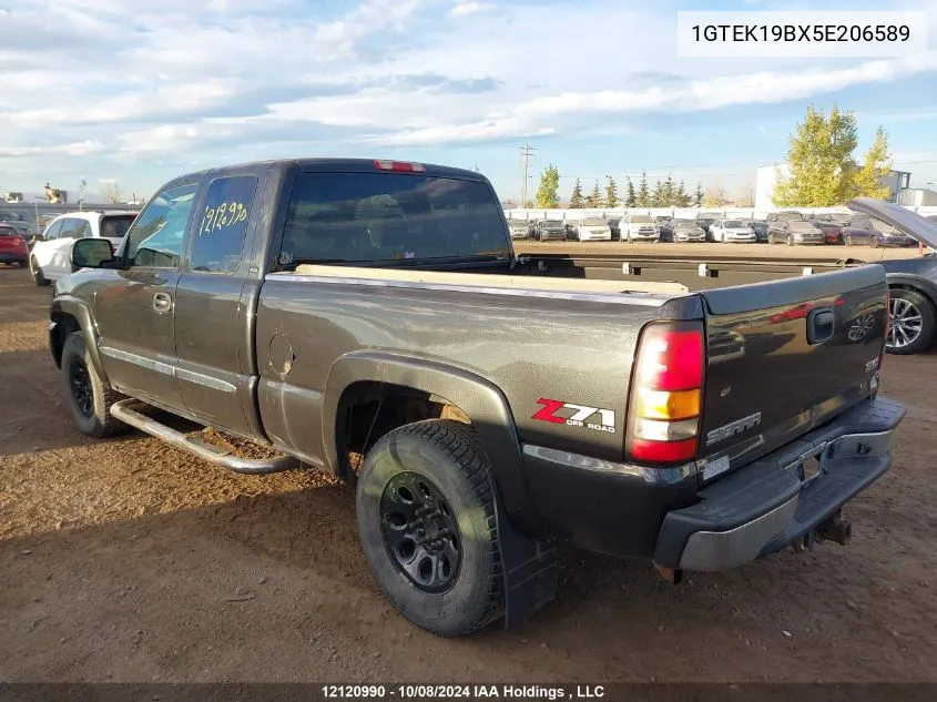 2005 GMC Sierra 1500 VIN: 1GTEK19BX5E206589 Lot: 12120990