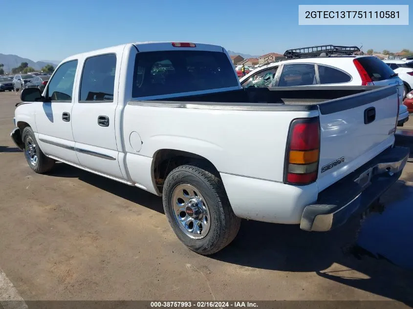 2GTEC13T751110581 2005 GMC Sierra 1500 Sle