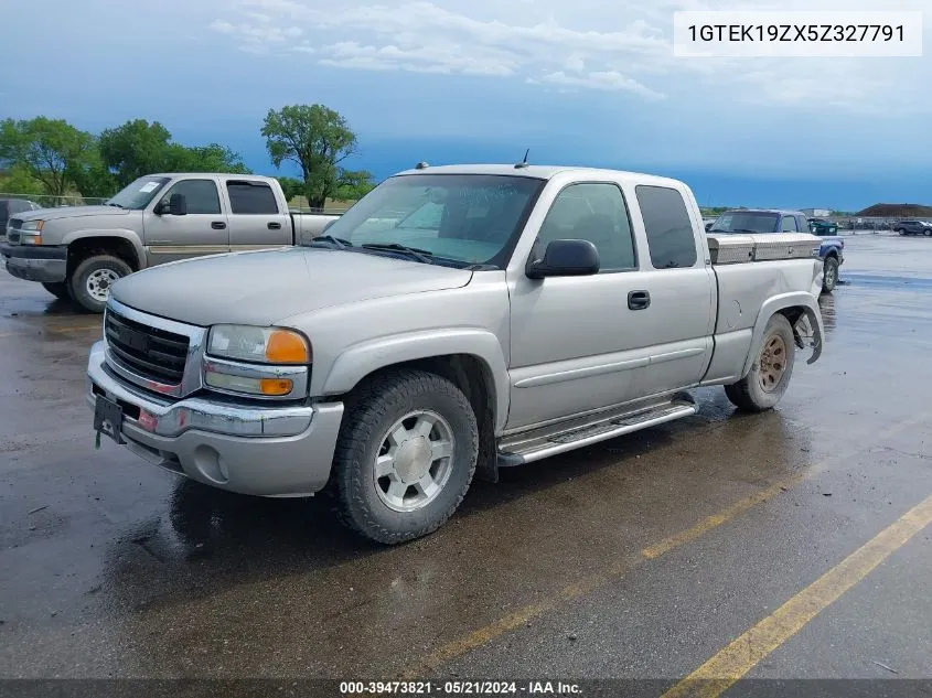 2005 GMC Sierra 1500 Slt VIN: 1GTEK19ZX5Z327791 Lot: 39473821