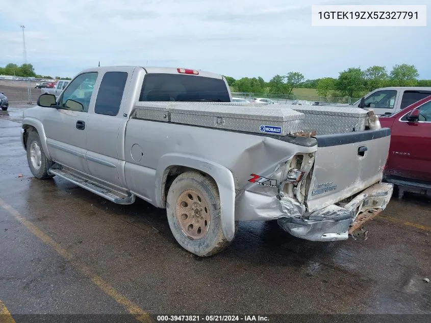 2005 GMC Sierra 1500 Slt VIN: 1GTEK19ZX5Z327791 Lot: 39473821