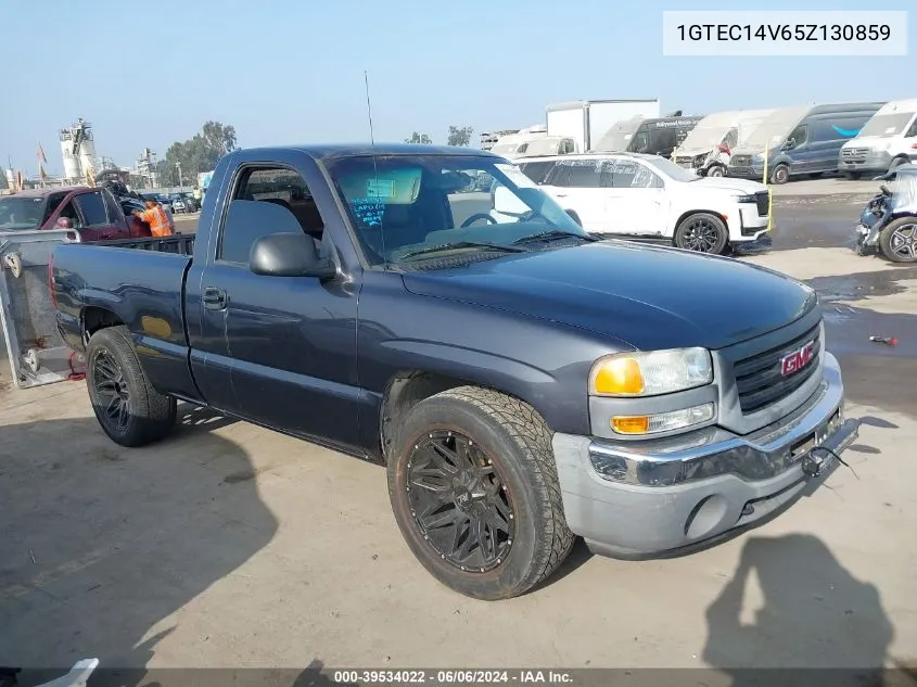 2005 GMC Sierra 1500 Work Truck VIN: 1GTEC14V65Z130859 Lot: 39534022