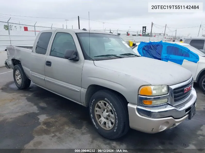 2005 GMC Sierra 1500 Sle VIN: 2GTEC19T551142484 Lot: 39646232