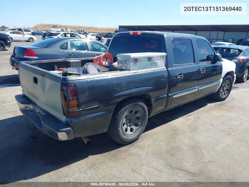 2005 GMC Sierra 1500 Sle VIN: 2GTEC13T151369440 Lot: 39760435