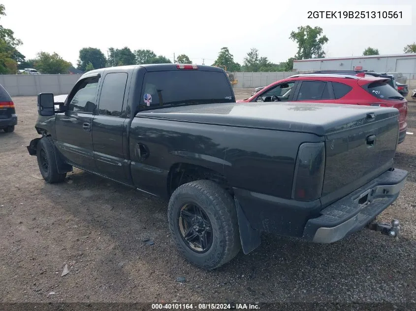 2005 GMC Sierra 1500 Slt VIN: 2GTEK19B251310561 Lot: 40101164