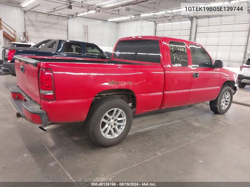 1GTEK19B05E139744 2005 GMC Sierra 1500 Sle