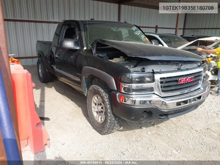 2005 GMC Sierra 1500 Slt VIN: 1GTEK19B35E180708 Lot: 40184010