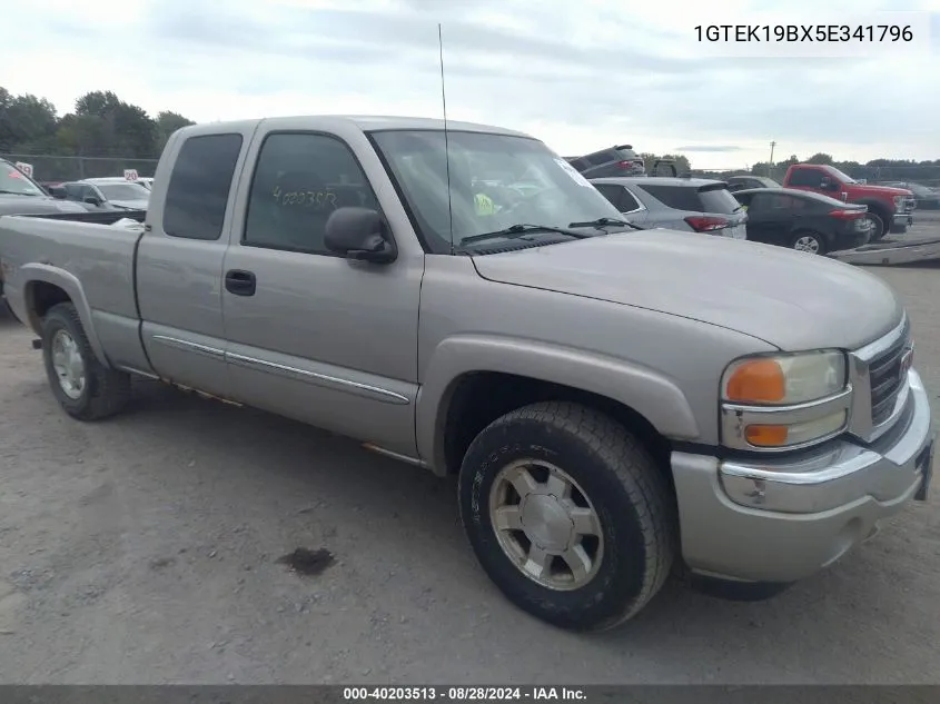 2005 GMC Sierra 1500 Sle/Slt/Work Truck VIN: 1GTEK19BX5E341796 Lot: 40203513