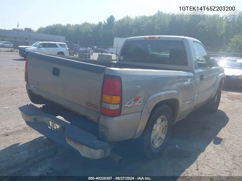 1GTEK14T65Z203200 2005 GMC Sierra 1500 Sle