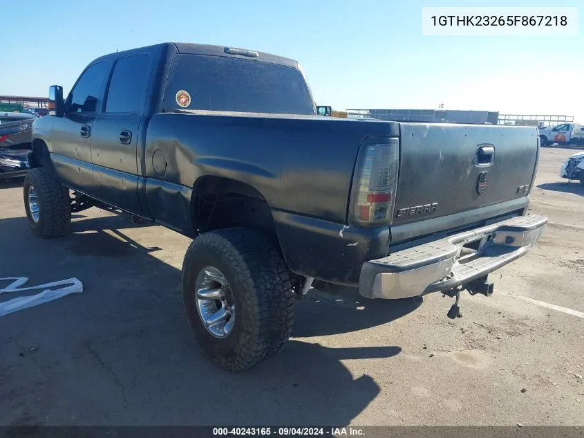 1GTHK23265F867218 2005 GMC Sierra 2500Hd Slt