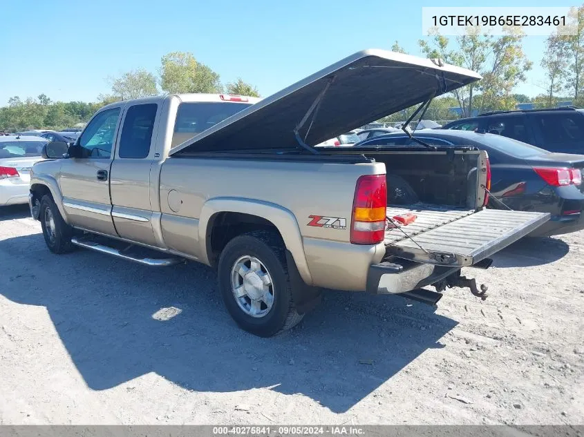 2005 GMC Sierra 1500 Sle VIN: 1GTEK19B65E283461 Lot: 40275841