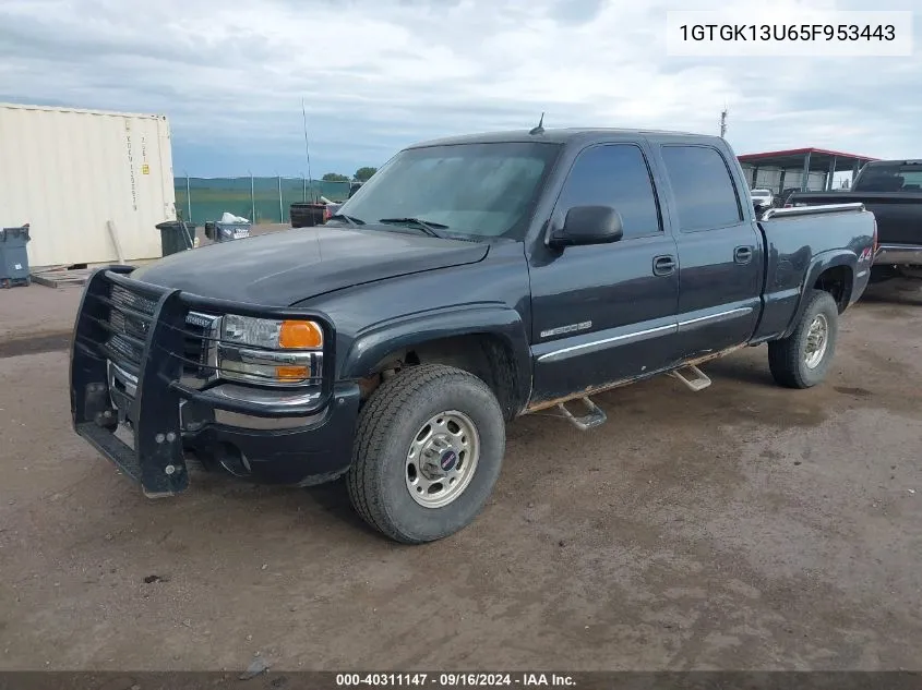 1GTGK13U65F953443 2005 GMC Sierra 1500Hd Slt