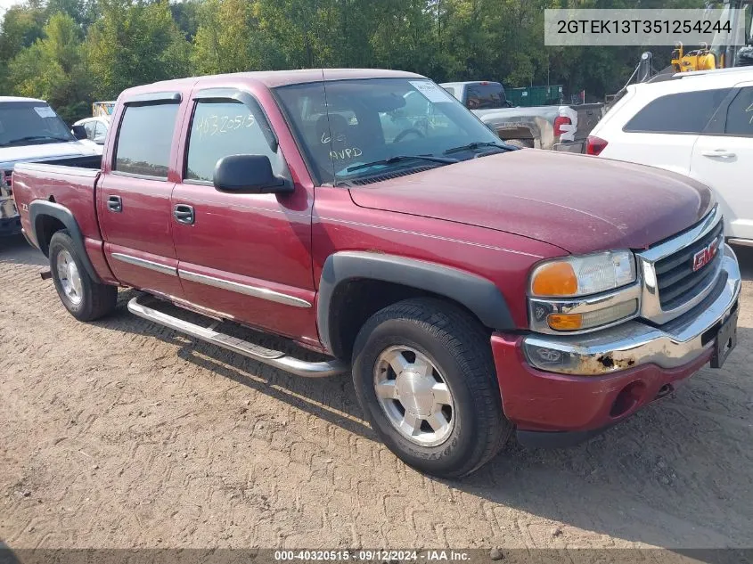 2005 GMC Sierra 1500 Sle VIN: 2GTEK13T351254244 Lot: 40320515