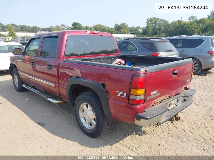 2005 GMC Sierra 1500 Sle VIN: 2GTEK13T351254244 Lot: 40320515