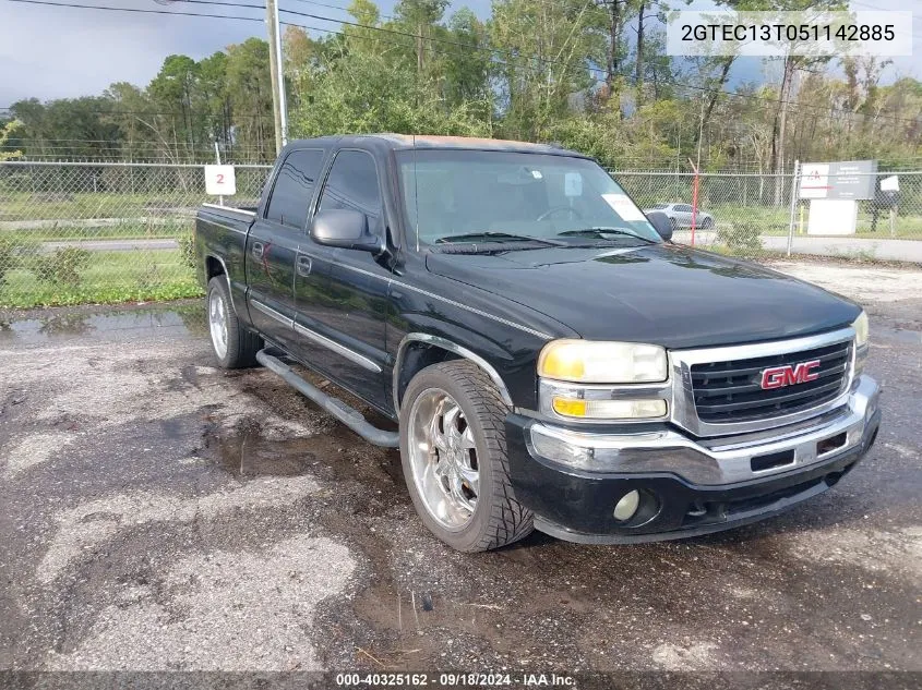 2005 GMC Sierra 1500 Slt VIN: 2GTEC13T051142885 Lot: 40325162