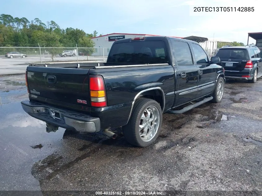 2005 GMC Sierra 1500 Slt VIN: 2GTEC13T051142885 Lot: 40325162