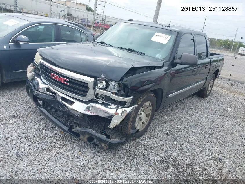 2005 GMC Sierra 1500 Sle VIN: 2GTEC13T251128857 Lot: 40343612