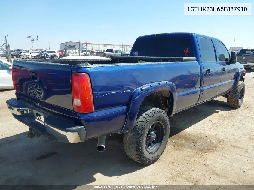 2005 GMC Sierra 2500Hd Sle VIN: 1GTHK23U65F887910 Lot: 40376684