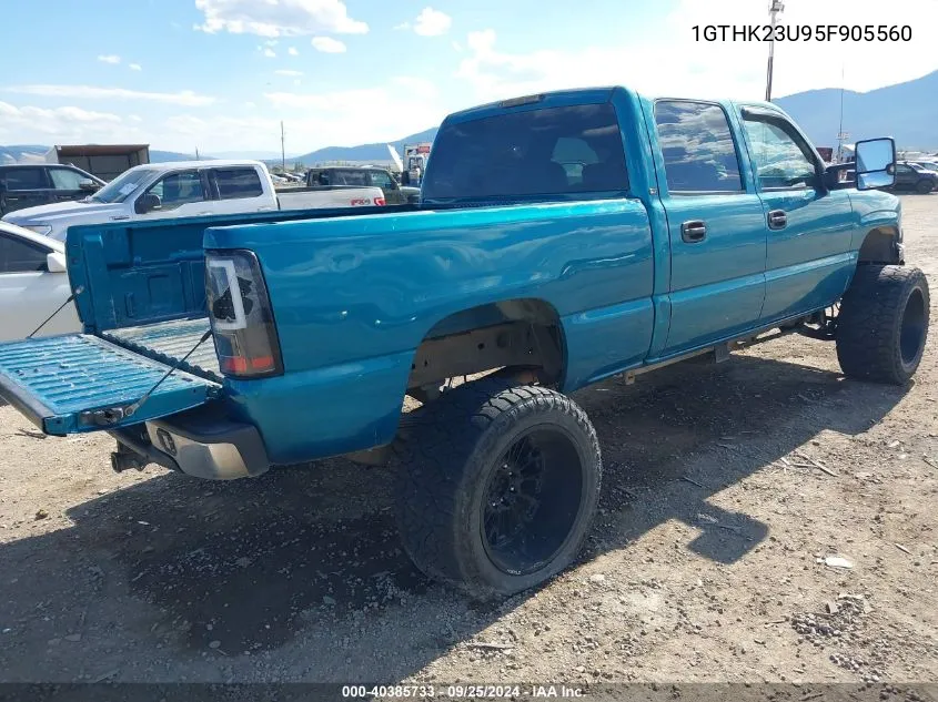 2005 GMC Sierra 2500Hd Slt VIN: 1GTHK23U95F905560 Lot: 40385733