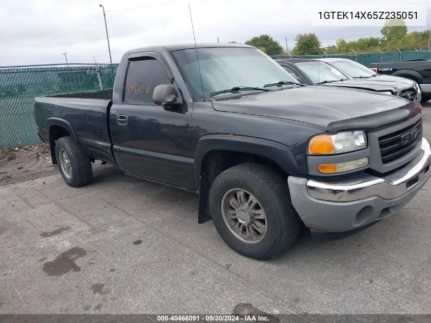 2005 GMC Sierra 1500 Work Truck VIN: 1GTEK14X65Z235051 Lot: 40466091