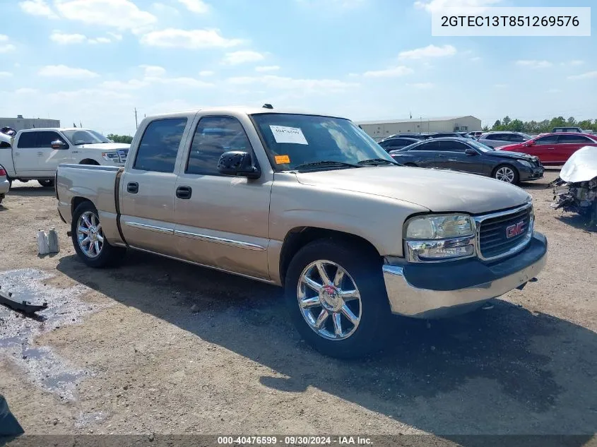 2005 GMC Sierra 1500 Sle VIN: 2GTEC13T851269576 Lot: 40476599