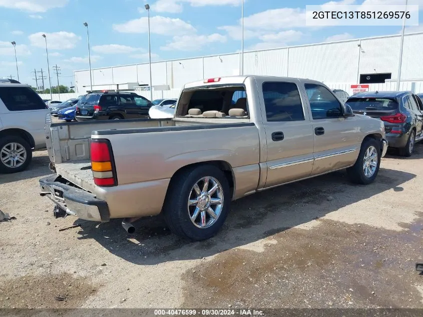 2005 GMC Sierra 1500 Sle VIN: 2GTEC13T851269576 Lot: 40476599