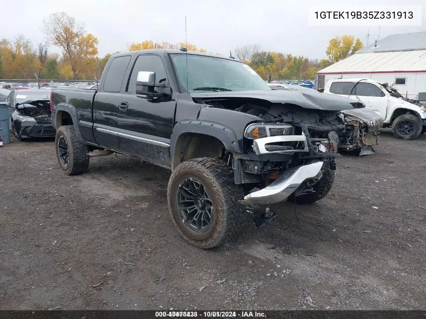 2005 GMC Sierra 1500 VIN: 1GTEK19B35Z331913 Lot: 40478438