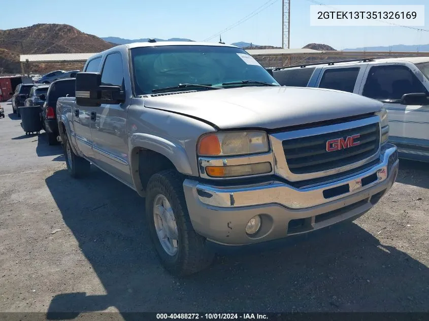 2005 GMC Sierra 1500 Sle VIN: 2GTEK13T351326169 Lot: 40488272