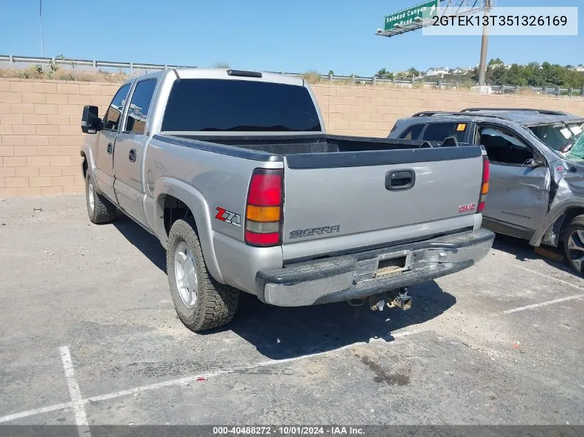 2005 GMC Sierra 1500 Sle VIN: 2GTEK13T351326169 Lot: 40488272