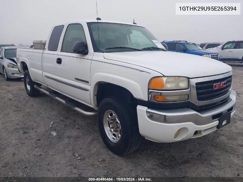 2005 GMC Sierra 2500Hd Slt VIN: 1GTHK29U95E265394 Lot: 40490484