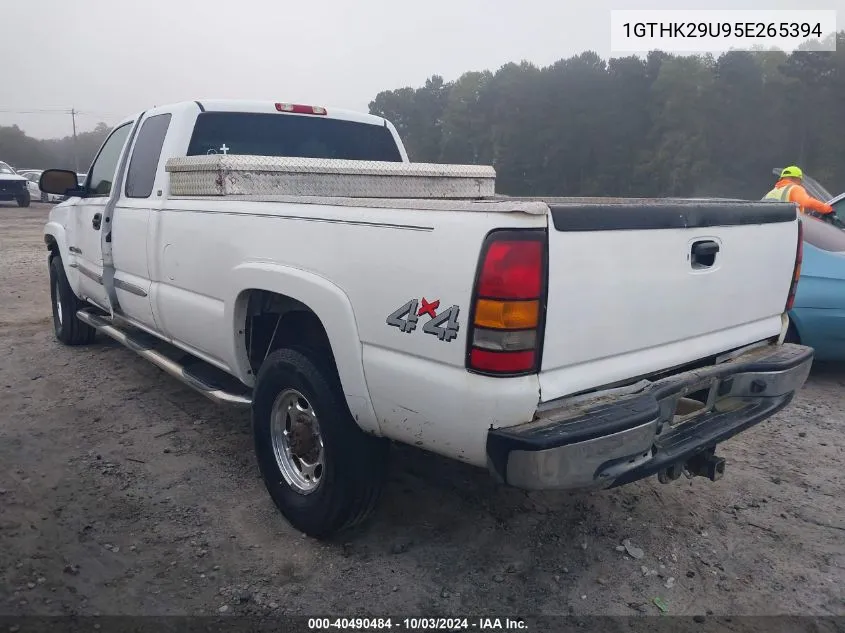 2005 GMC Sierra 2500Hd Slt VIN: 1GTHK29U95E265394 Lot: 40490484