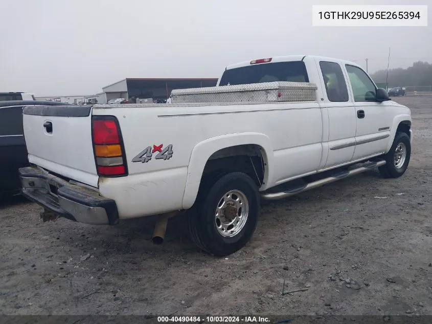 1GTHK29U95E265394 2005 GMC Sierra 2500Hd Slt