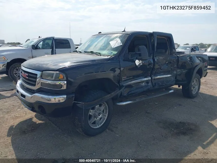 2005 GMC Sierra 2500Hd Slt VIN: 1GTHK23275F859452 Lot: 40545721