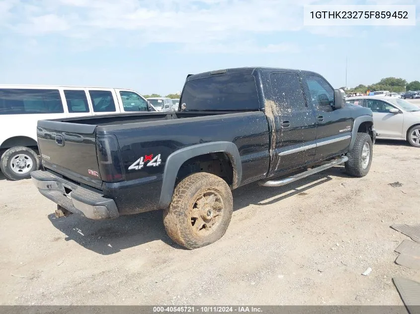 2005 GMC Sierra 2500Hd Slt VIN: 1GTHK23275F859452 Lot: 40545721