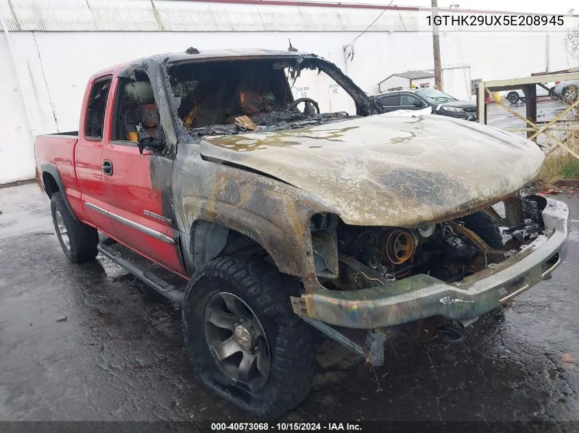 2005 GMC Sierra 2500Hd Slt VIN: 1GTHK29UX5E208945 Lot: 40573068