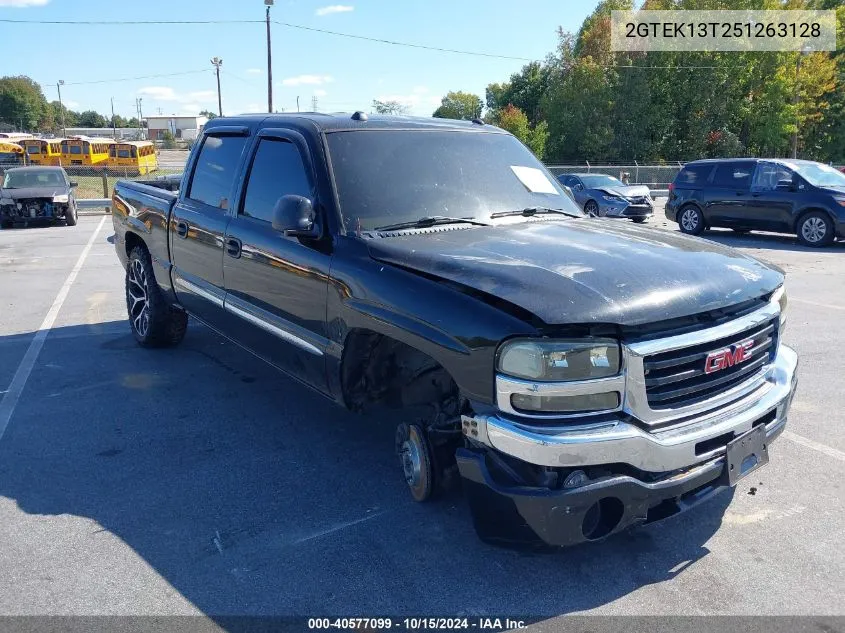 2005 GMC Sierra 1500 Slt VIN: 2GTEK13T251263128 Lot: 40577099