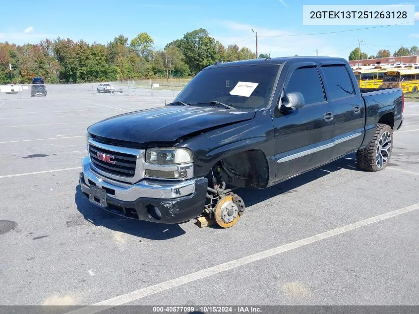 2005 GMC Sierra 1500 Slt VIN: 2GTEK13T251263128 Lot: 40577099