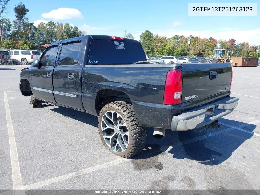 2005 GMC Sierra 1500 Slt VIN: 2GTEK13T251263128 Lot: 40577099