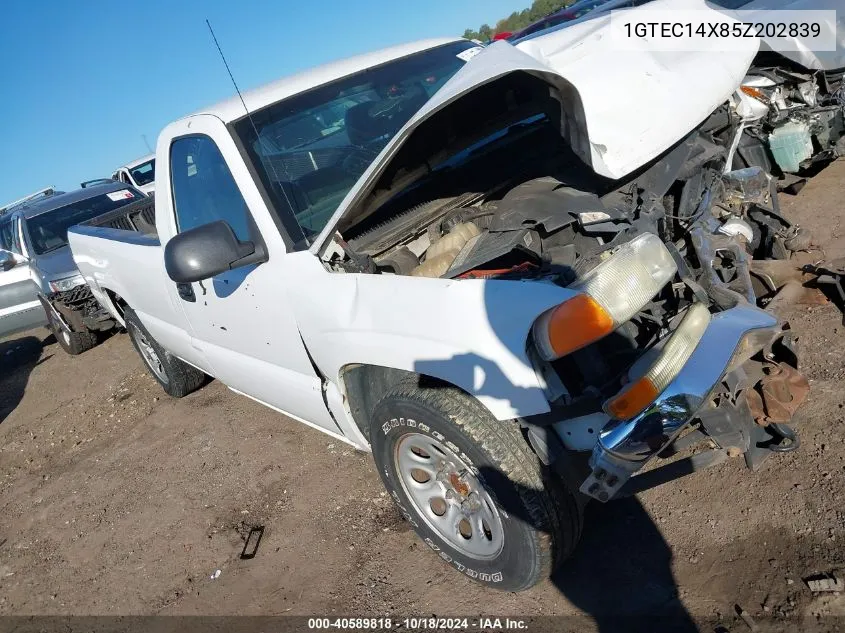 1GTEC14X85Z202839 2005 GMC Sierra 1500 Work Truck