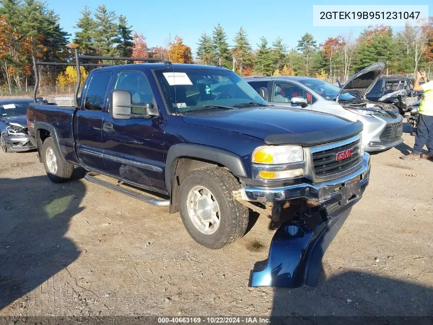 2005 GMC Sierra 1500 Sle VIN: 2GTEK19B951231047 Lot: 40663169