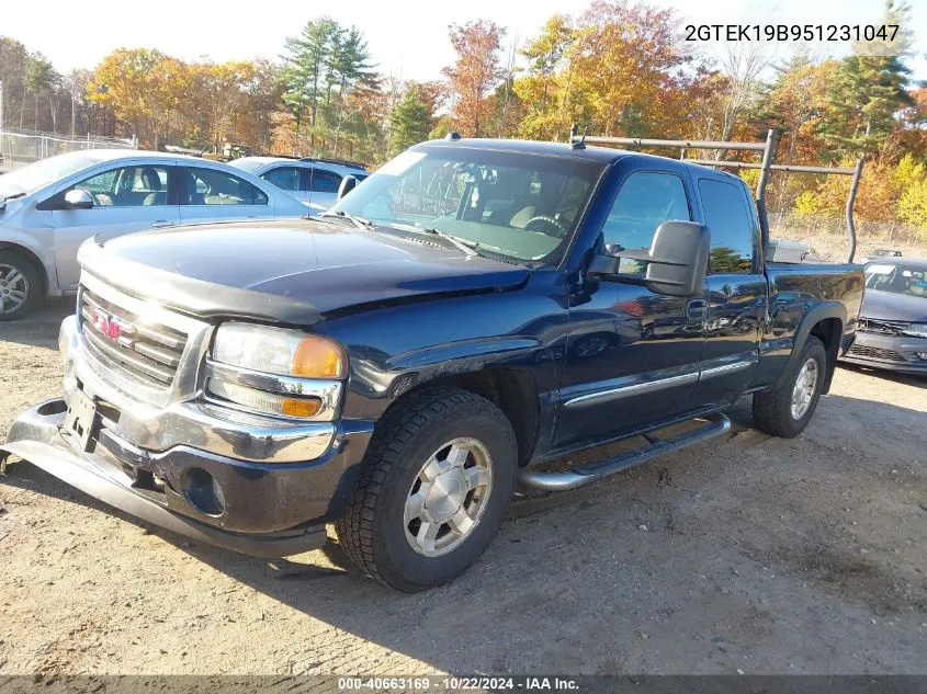 2005 GMC Sierra 1500 Sle VIN: 2GTEK19B951231047 Lot: 40663169