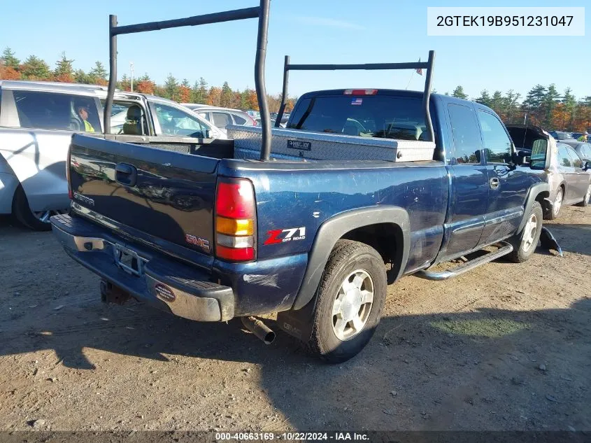 2005 GMC Sierra 1500 Sle VIN: 2GTEK19B951231047 Lot: 40663169