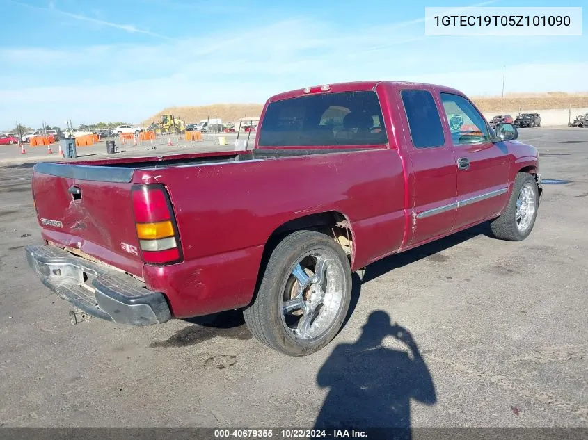 2005 GMC Sierra 1500 Sle VIN: 1GTEC19T05Z101090 Lot: 40679355