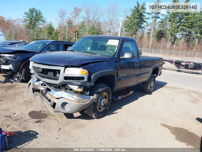 2005 GMC Sierra 2500Hd Work Truck VIN: 1GTHC24U85E329140 Lot: 40783829