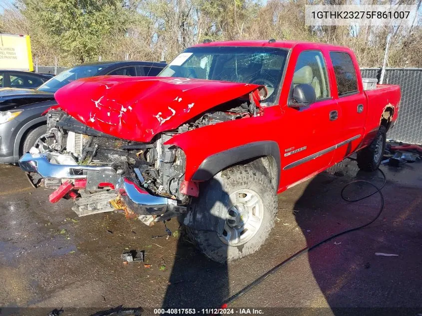 2005 GMC Sierra 2500Hd Slt VIN: 1GTHK23275F861007 Lot: 40817553