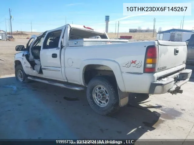 2006 GMC Sierra 2500Hd VIN: 1GTHK23DX6F145267 Lot: 11955733